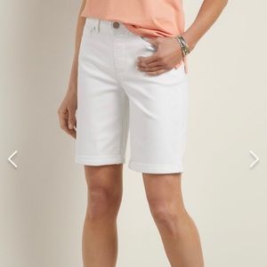 Soft Surroundings Ultimate White Denim Shorts NWT